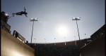 During the BMX Vert competition at the Summer XGames in Los Angeles last August, Jamie Bestwick went high flying.